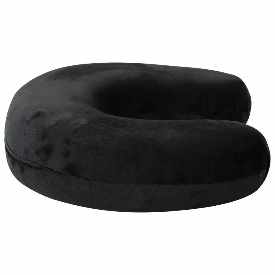 Coussin de voyage pour le cou Noir Mousse à mémoire de forme - 7