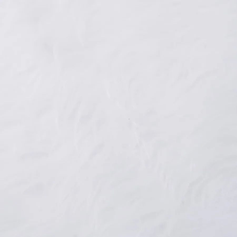 Jupe de sapin de Noël blanche 122 cm en fausse fourrure - 5