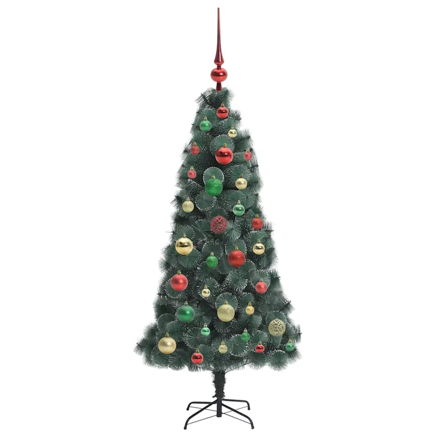 Arbre de Noël artificiel pré-éclairé avec ensemble de boules - 6