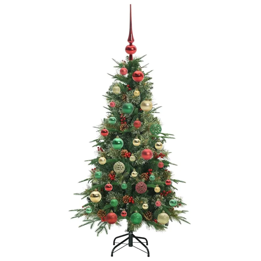 Sapin de Noël Artificiel à Branches Articulées Vert 120 cm - 6