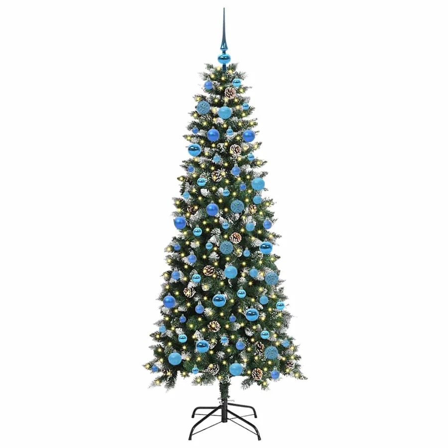 Sapin de Noël artificiel Vert 180 cm PVC, plastique et acier - 3
