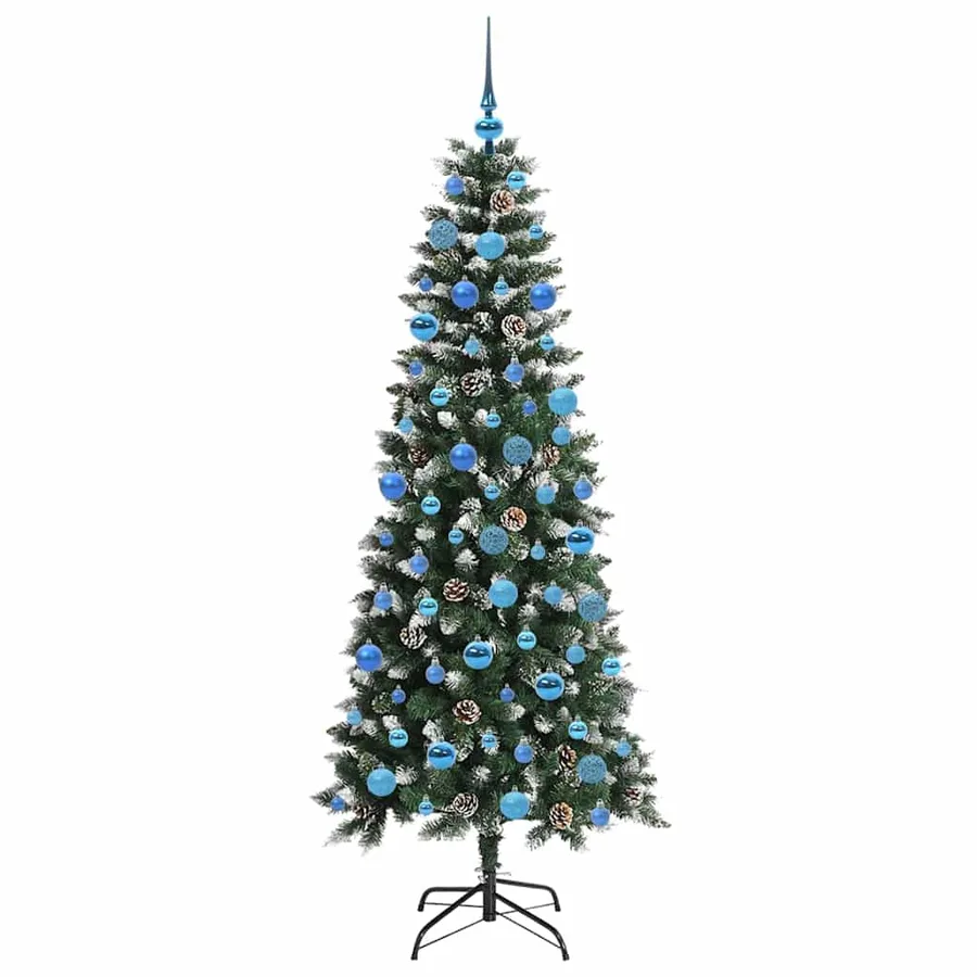 Sapin de Noël artificiel Vert 180 cm PVC, plastique et acier - 4