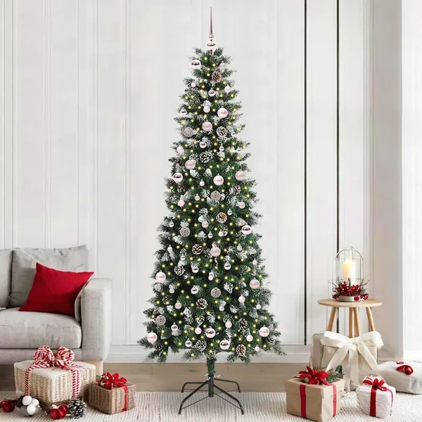 Sapin de Noël artificiel Vert 240 cm PVC, plastique et acier