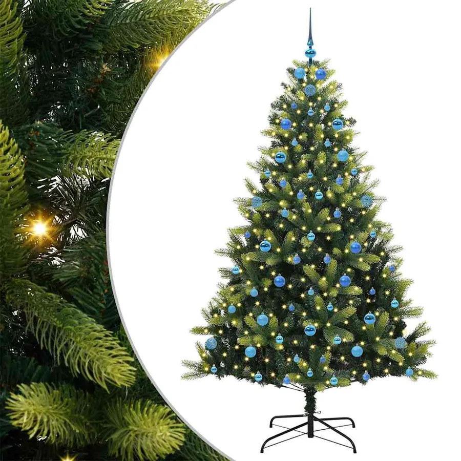Arbre de Noël artificiel en silicone flexible 300 LEDs 210 cm - 2