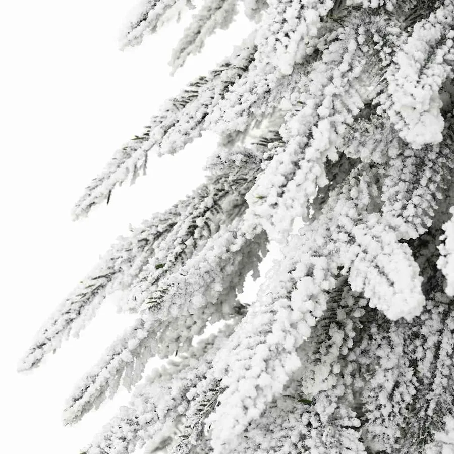 Sapin de Noël avec 300 LED Blanc 210 cm PE et Acier - 11