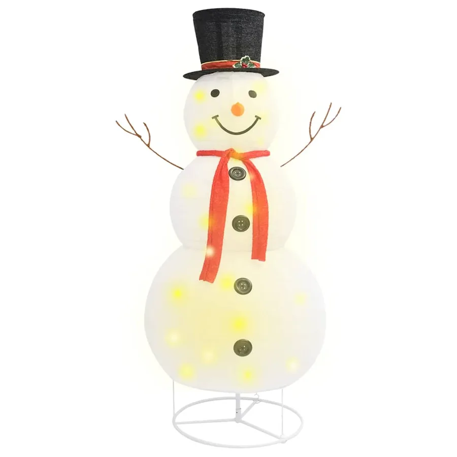 Figurine de bonhomme de neige de Noël à LED Tissu 180 cm - 2