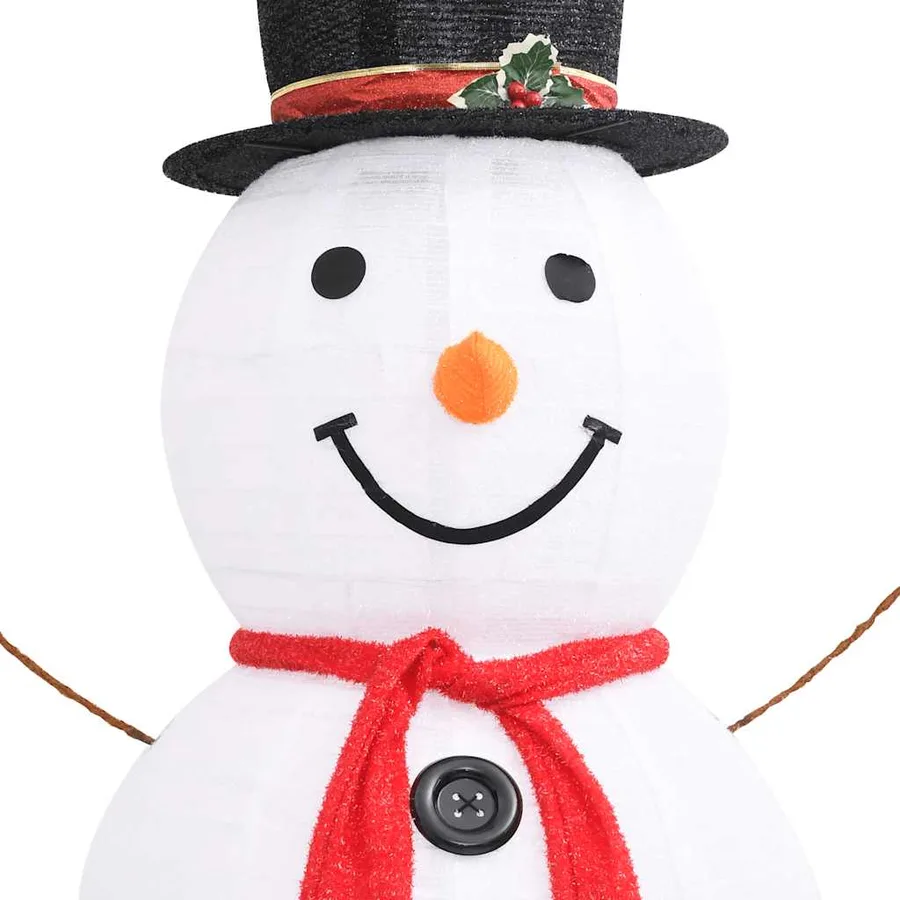 Figurine de bonhomme de neige de Noël à LED Tissu 180 cm - 6