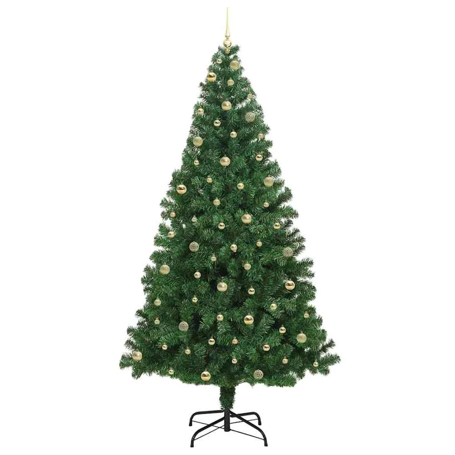 Sapin de Noël artificiel Vert 240 cm PVC, Acier et Plastique - 4