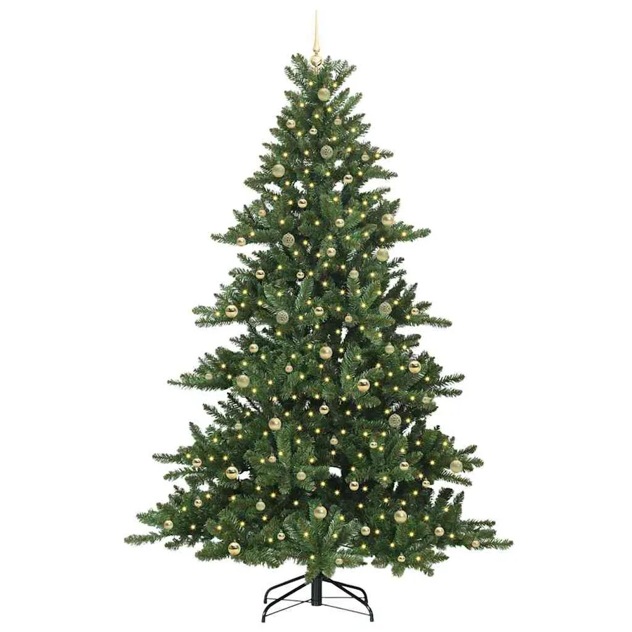 Sapin de Noël Artificiel à Branches Articulées Vert 240 cm - 3