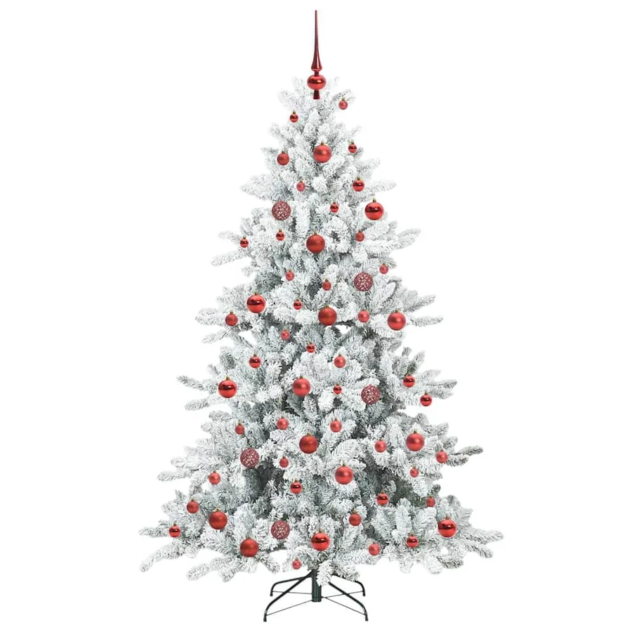 Sapin de Noël Artificiel à Branches Articulées Blanc 180 cm - 4