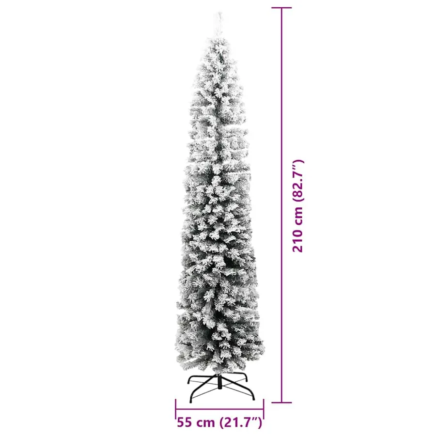 Sapin de Noël artificiel Vert 210 cm PVC et acier et plastique - 13