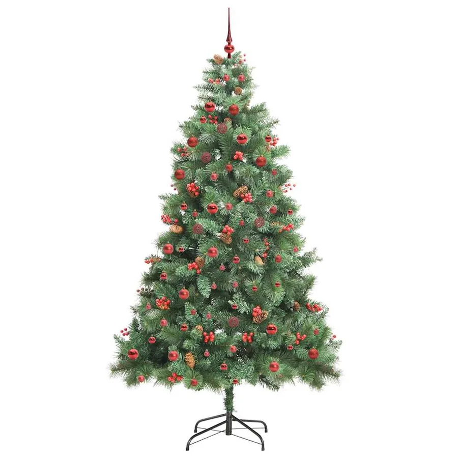Sapin de Noël artificiel Vert 210 cm PVC et métal - 4