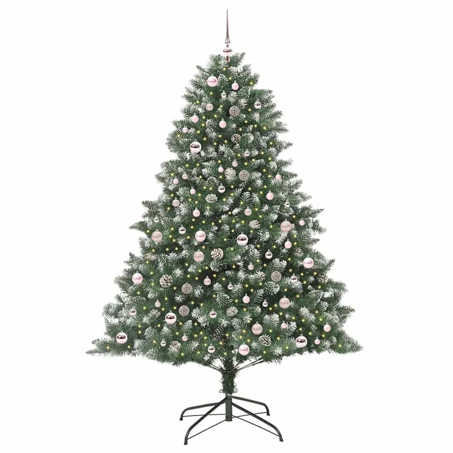 Sapin de Noël artificiel Vert 210 cm PVC, plastique et acier - 3