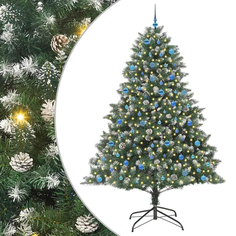 Sapin de Noël artificiel Vert 240 cm PVC, plastique et acier