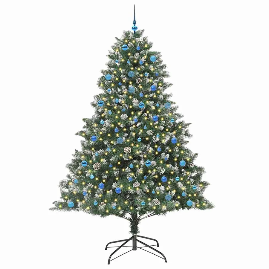 Sapin de Noël artificiel Vert 240 cm PVC, plastique et acier - 2