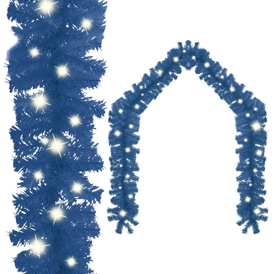 Guirlande de Noël avec lumières LED 20 m Bleu