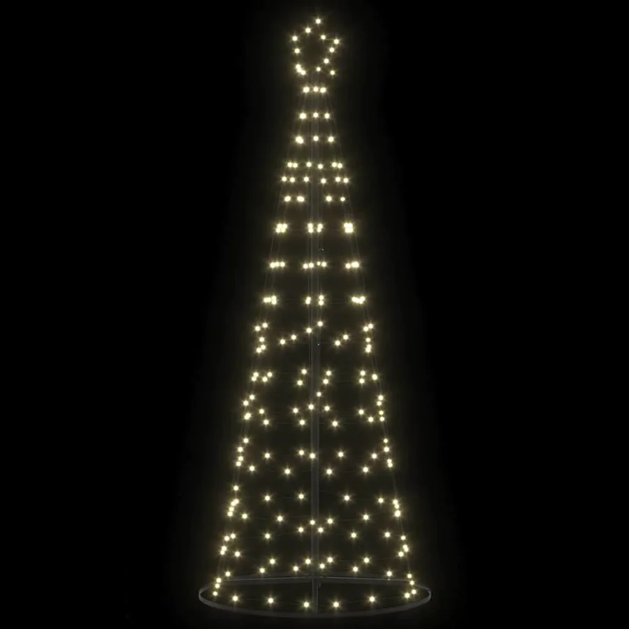 Arbre de Noël LED avec 390 LED Blanc chaud 250 cm Fer - 4