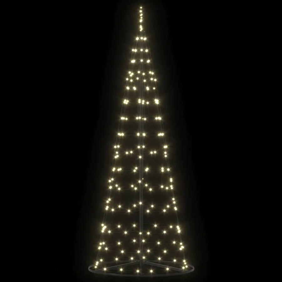Arbre de Noël LED avec 390 LED Blanc chaud 250 cm Fer - 5