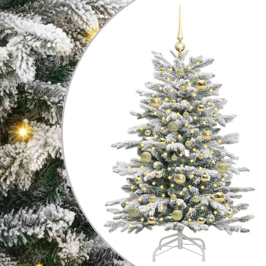 Sapin de Noël Artificiel à Branches Articulées Blanc 120 cm - 2