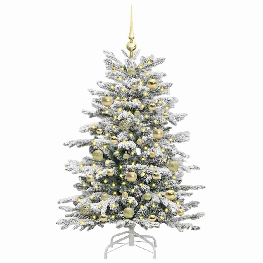 Sapin de Noël Artificiel à Branches Articulées Blanc 120 cm - 3
