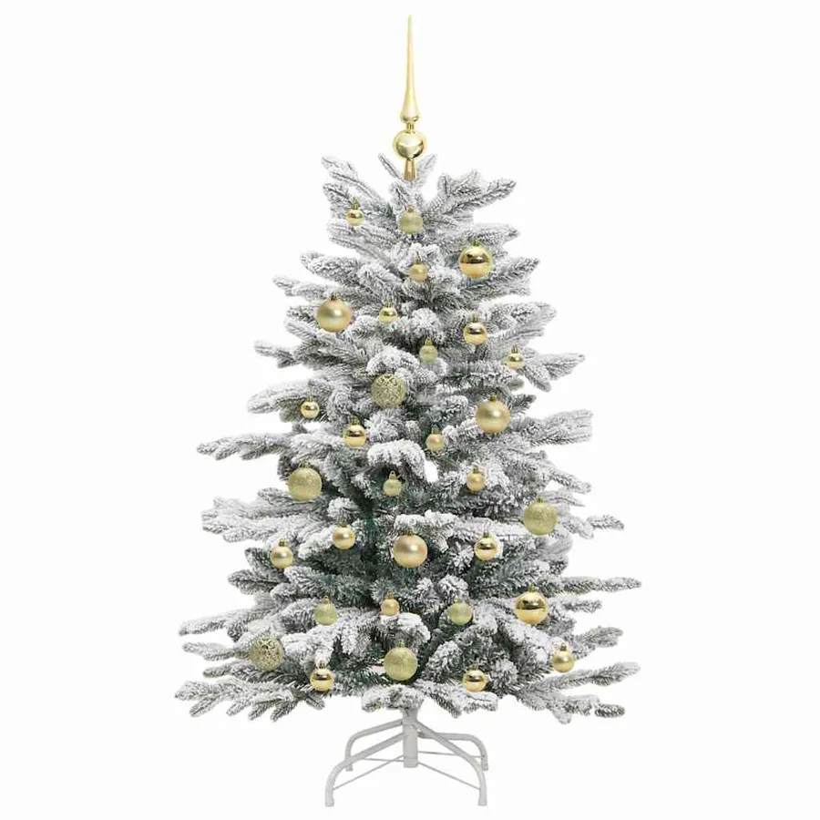Sapin de Noël Artificiel à Branches Articulées Blanc 120 cm - 4