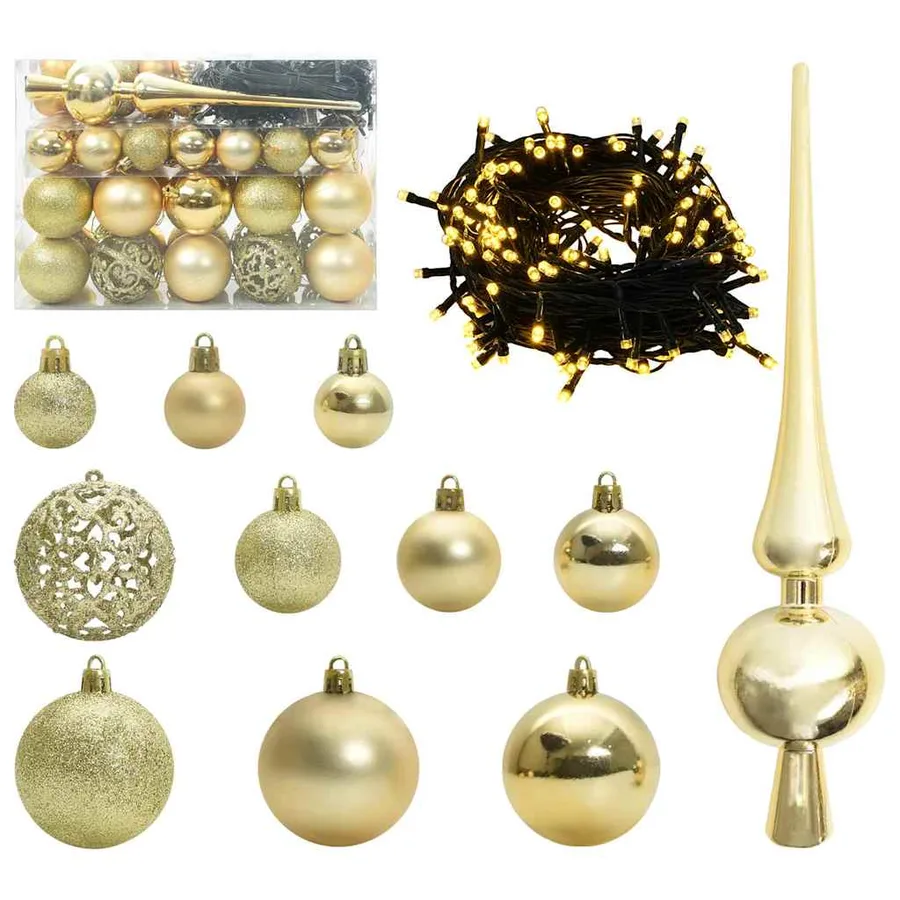 Sapin de Noël avec 150 LED avec support Vert 150 cm PE - 6