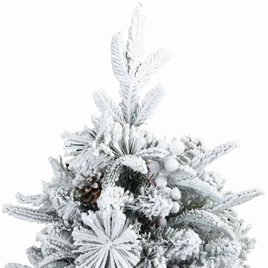 Sapin de Noël Artificiel à Branches Articulées Blanc 120 cm - 10