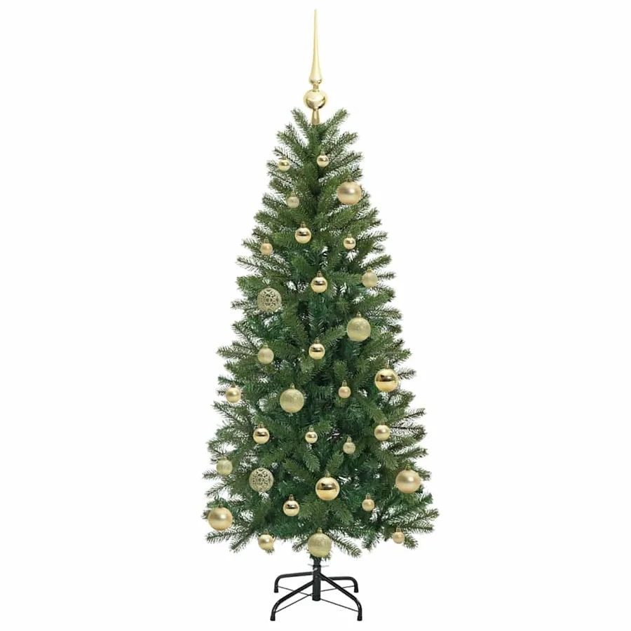Sapin de Noël artificiel avec 150 LED Vert 120 cm PE et PVC - 4
