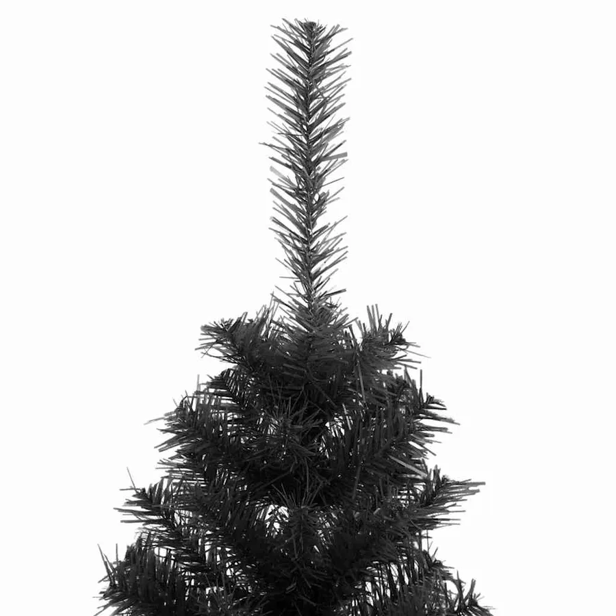 Sapin de Noël avec 150 LED avec support Noir 150 cm PVC - 11