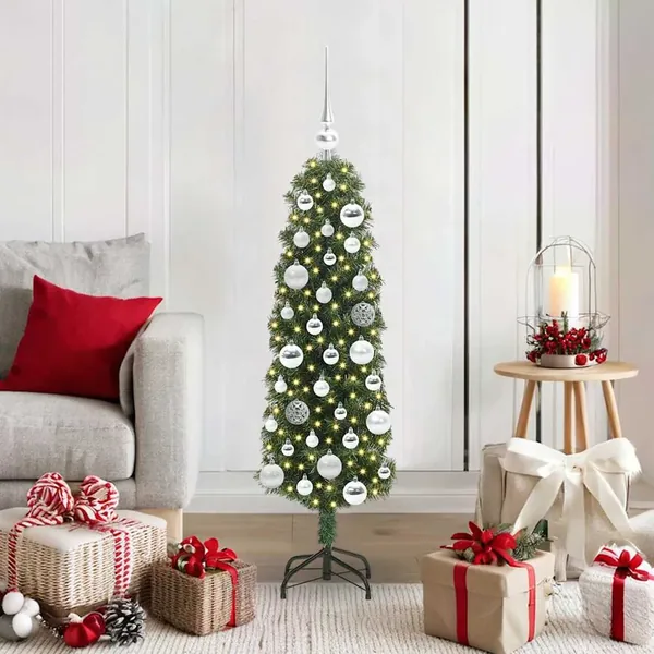 Sapin de Noël artificiel Vert 120 cm PVC et acier et plastique