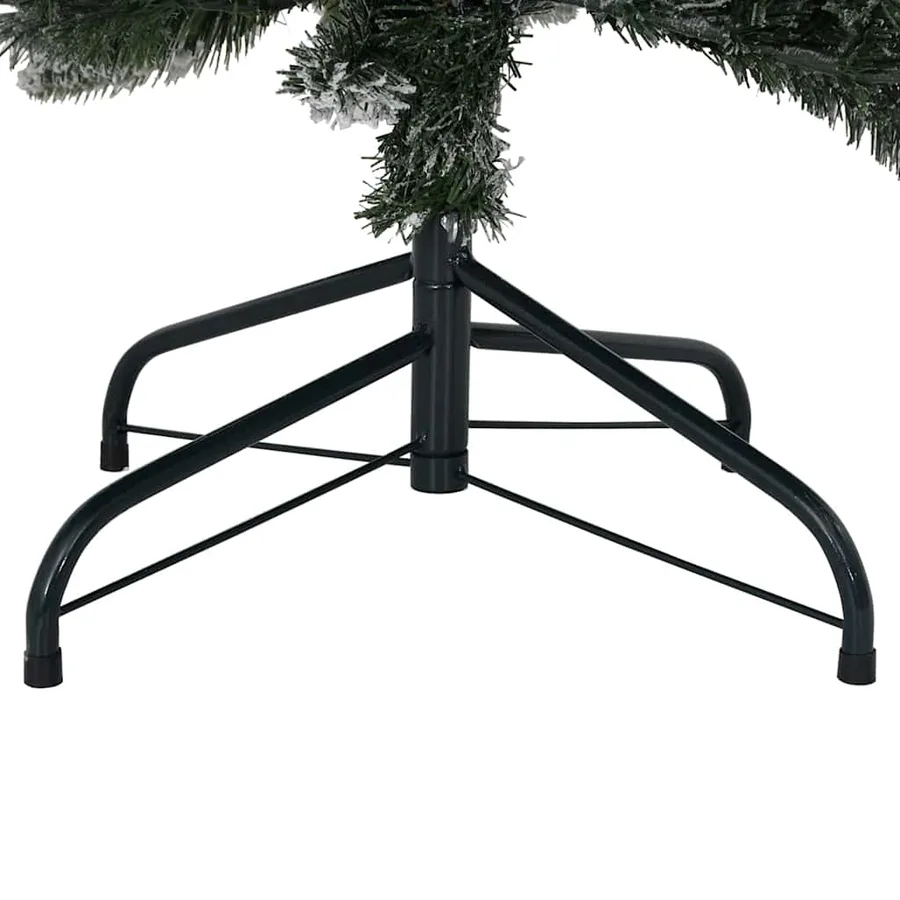 Sapin de Noël artificiel avec 150 LED avec support Blanc 120 cm - 12