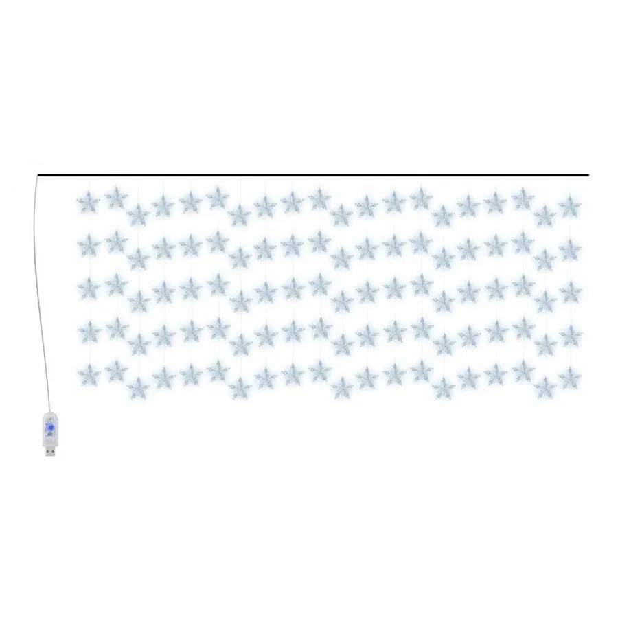 Guirlande lumineuse à étoiles LED 500 LED Bleu 8 fonctions - 2