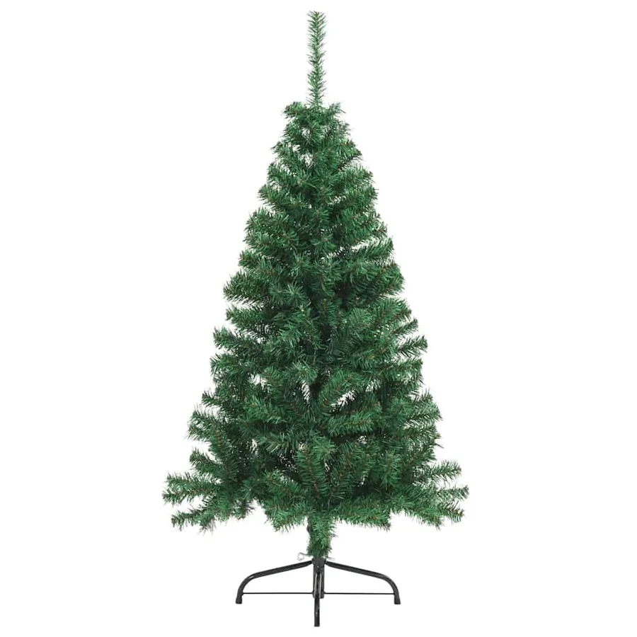 Sapin de Noël artificiel pré-éclairé Vert 150 cm PVC - 5