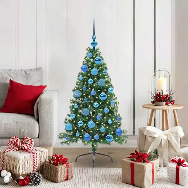 Sapin de Noël artificiel pré-éclairé Vert 120 cm PVC