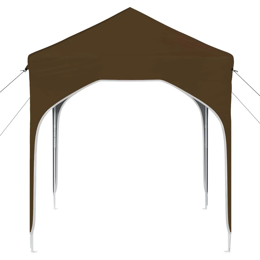 Tente de fête pop-up 194 x 194 x 245 cm Taupe - 6