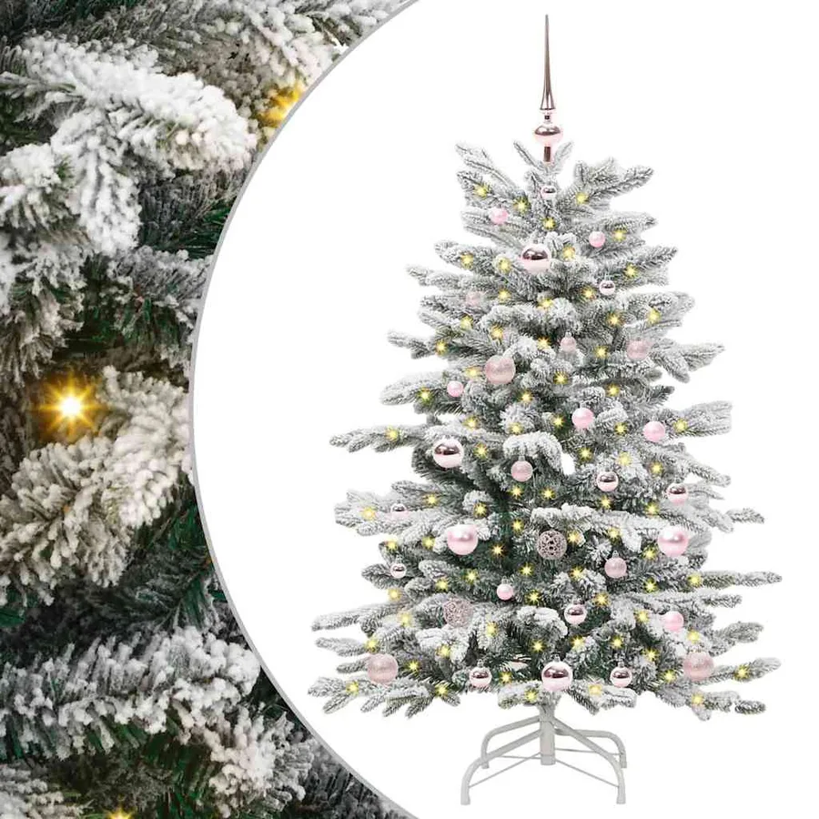 Sapin de Noël Artificiel à Branches Articulées Blanc 120 cm - 2