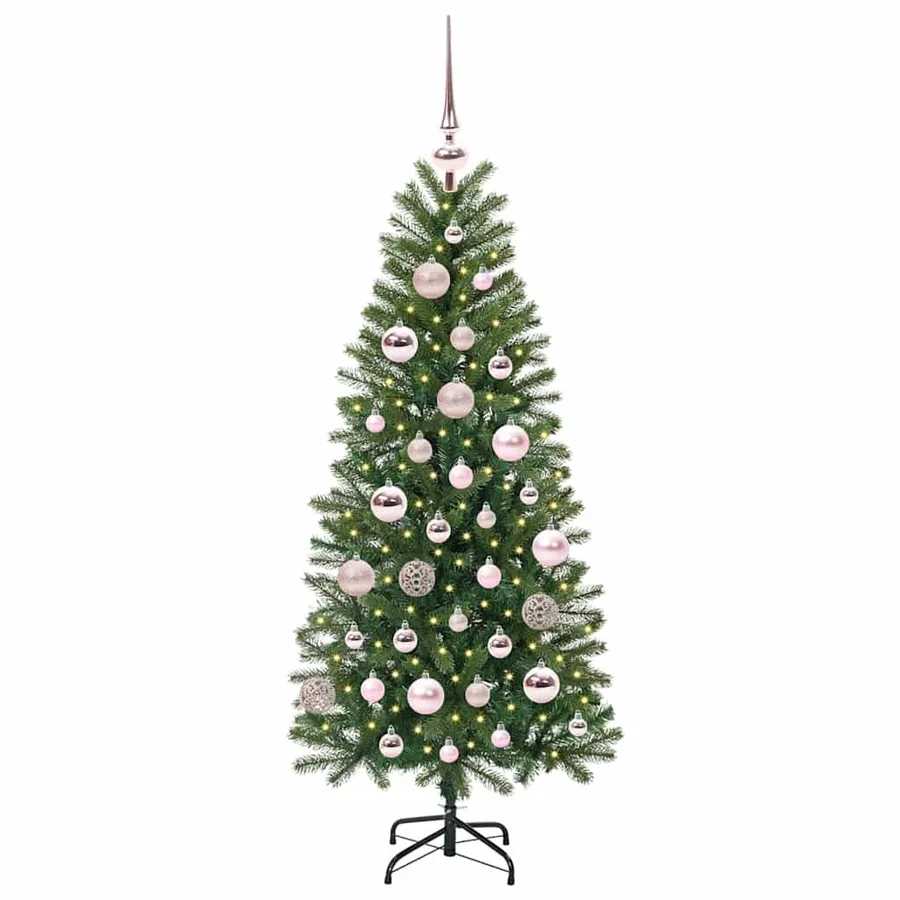 Sapin de Noël artificiel avec 150 LED Vert 120 cm PE et PVC - 3