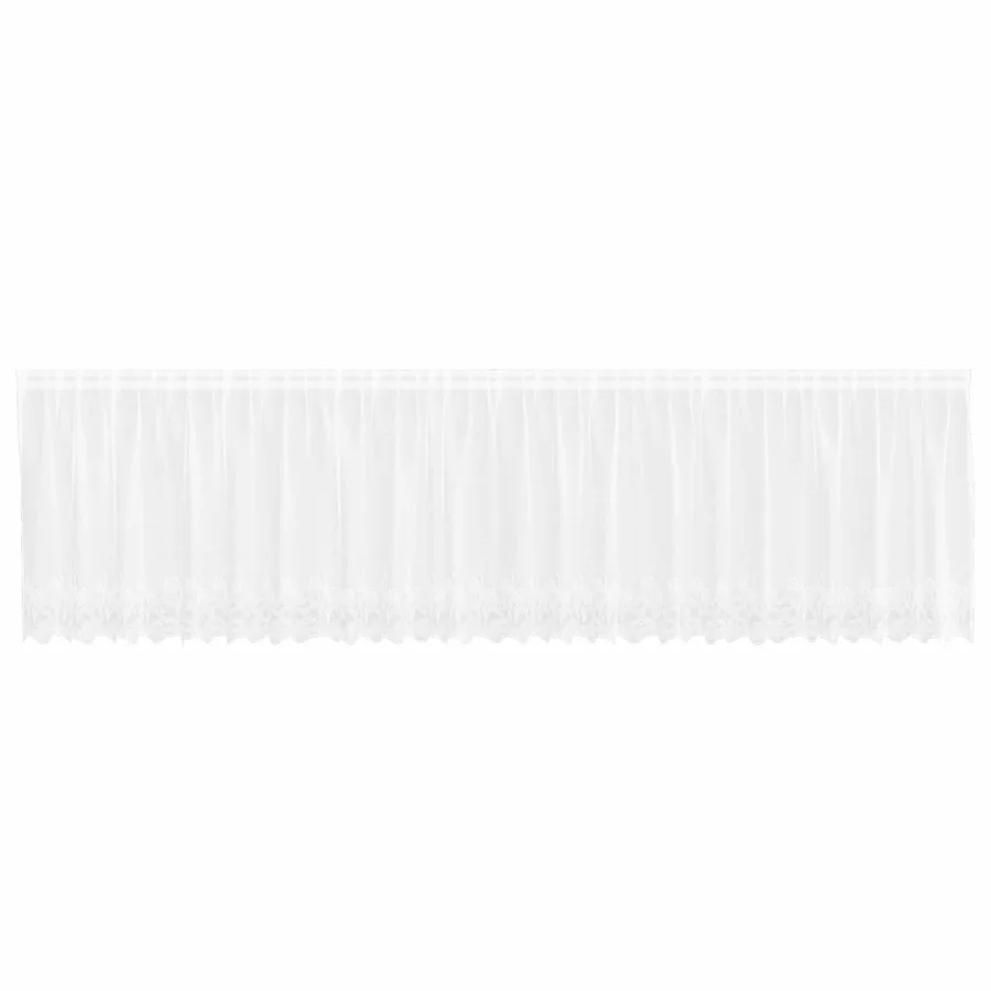 Rideau en Dentelle Blanc 600 x 100 cm Polyester - 2