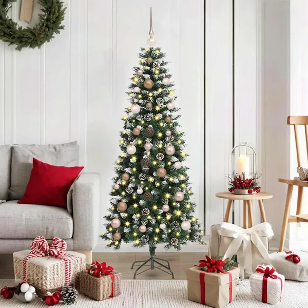 Sapin de Noël artificiel Vert 150 cm PVC, plastique et acier