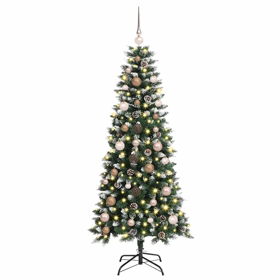Sapin de Noël artificiel Vert 150 cm PVC, plastique et acier - 3