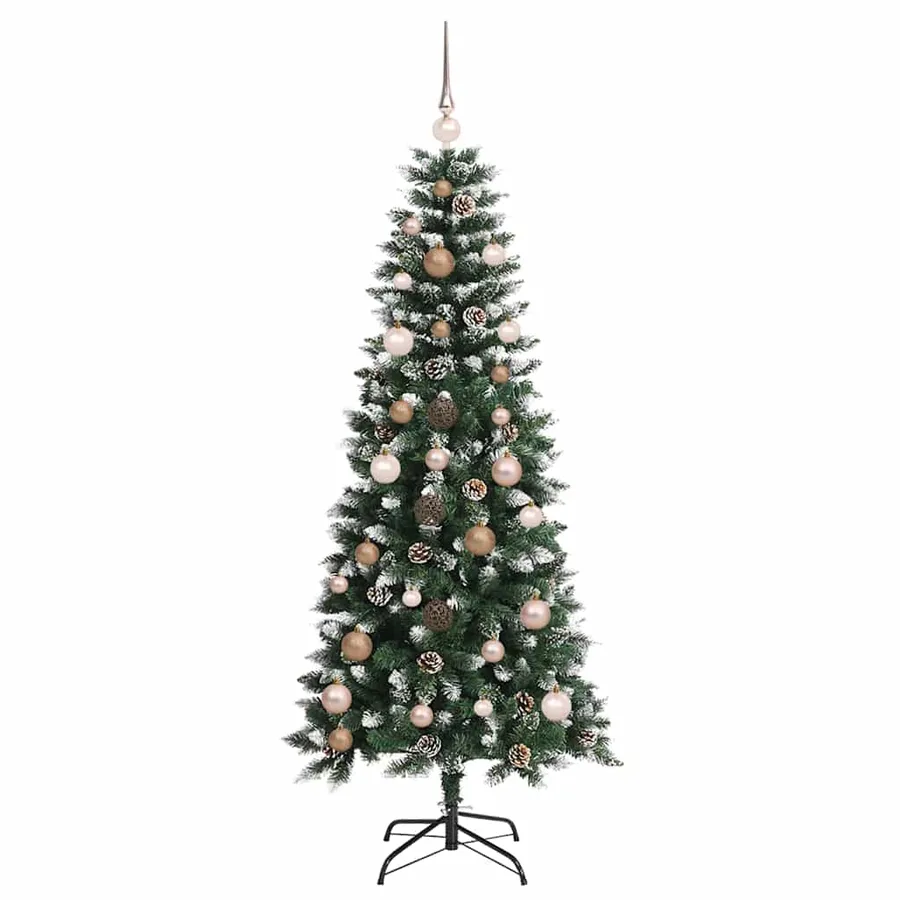 Sapin de Noël artificiel Vert 150 cm PVC, plastique et acier - 4