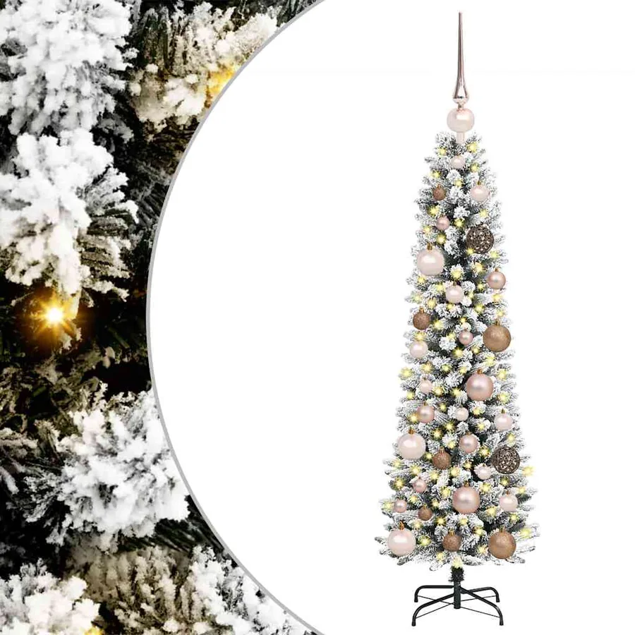 Sapin de Noël artificiel Blanc 120 cm PVC, métal et plastique - 2