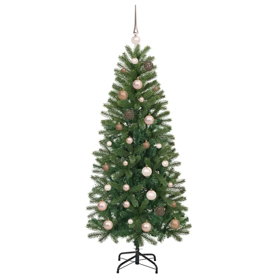 Sapin de Noël artificiel avec 150 LED Vert 150 cm PE et PVC - 4