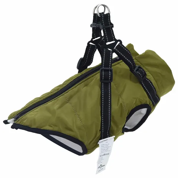 Manteau pour chien Vert armée L40 Fleece et Polyester