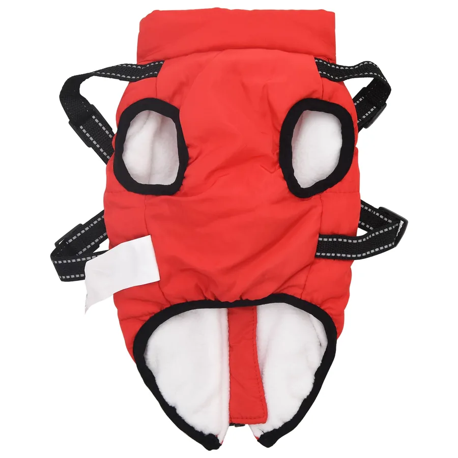 Manteau pour chien Rouge L28 Fleece et Polyester - 5