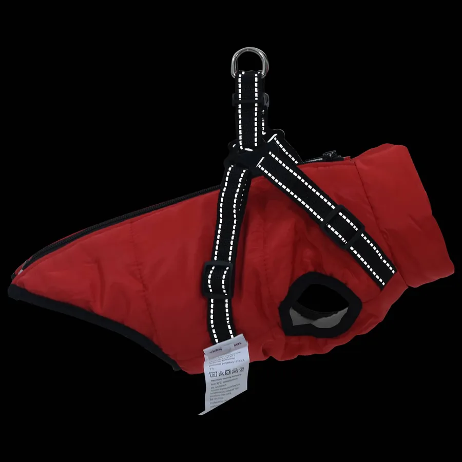 Manteau pour chien Rouge L28 Fleece et Polyester - 9