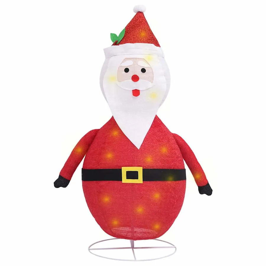 Décoration de Noël Figurine Père Noël LED Tissu de luxe 60 cm - 2