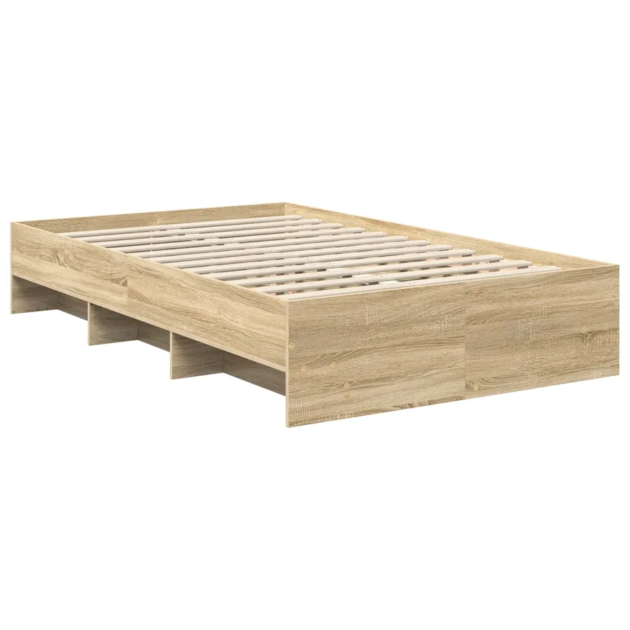 Cadre de lit Chêne Sonoma 120 x 123 cm Bois d'ingénierie - 5