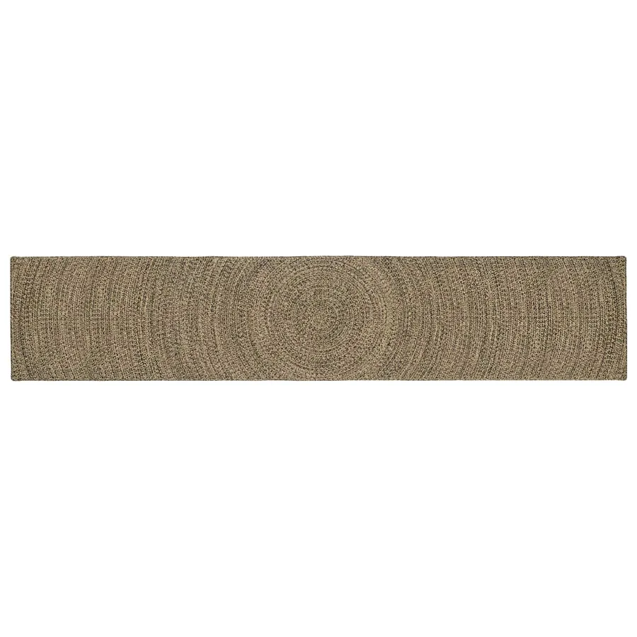 Tapis de surface Naturel et noir 80 x 400 cm Jute