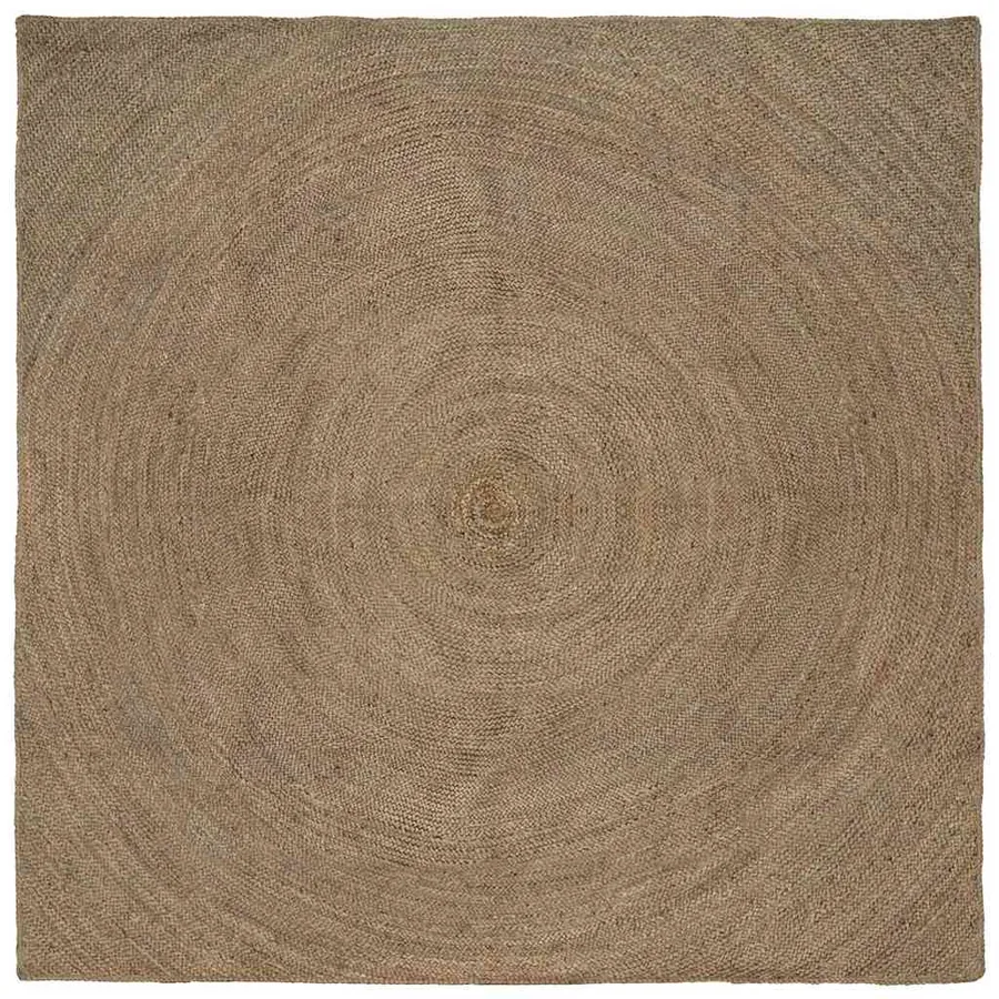 Tapis de surface Gris 200 x 200 cm Jute